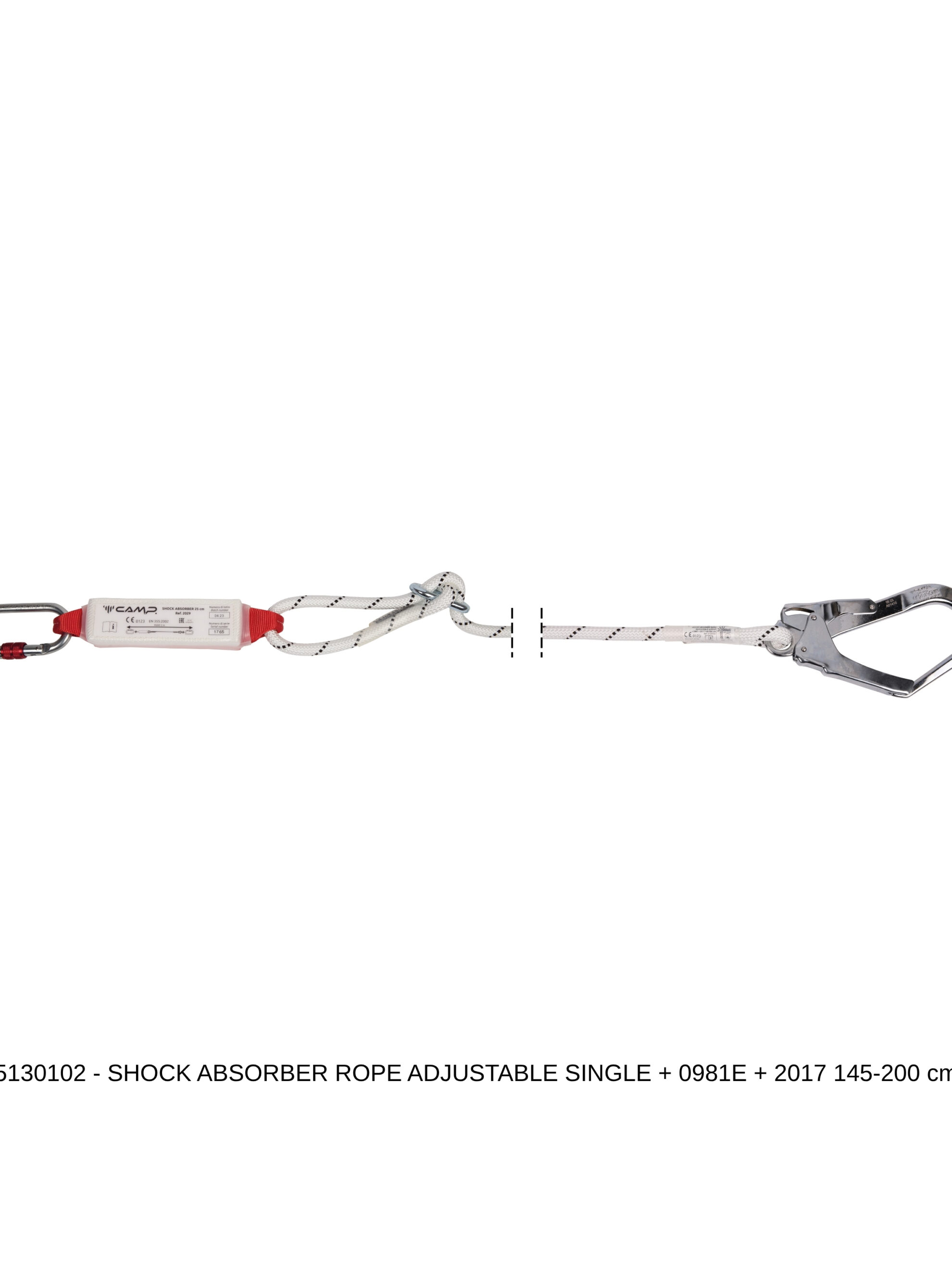 CAMP shock absorber rope adjustable ayarlanabilir lanyard şok emici statik ip düşüş durdurma