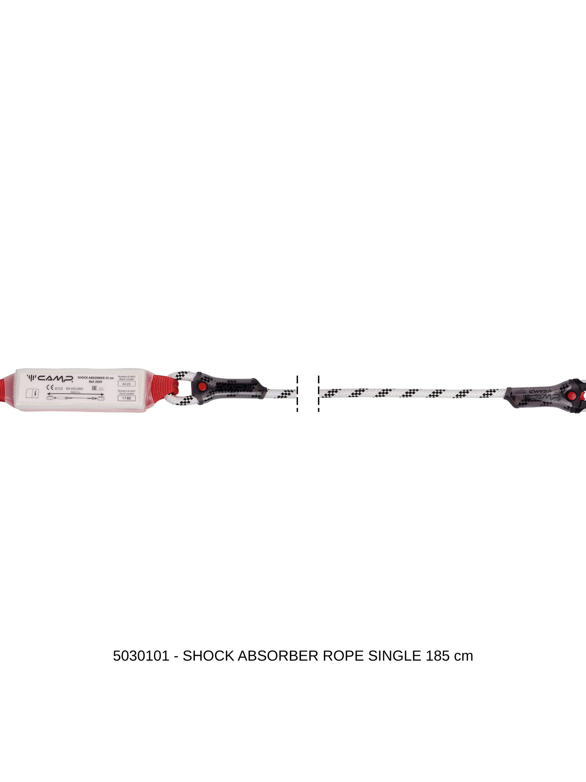 CAMP shock absorber rope lanyard şok emici statik ip kernmantle keskin kenar düşüş durdurma