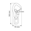 CAMP Swivel Alu Hook 3Lock fırdöndülü alüminyum güvenlik kancası