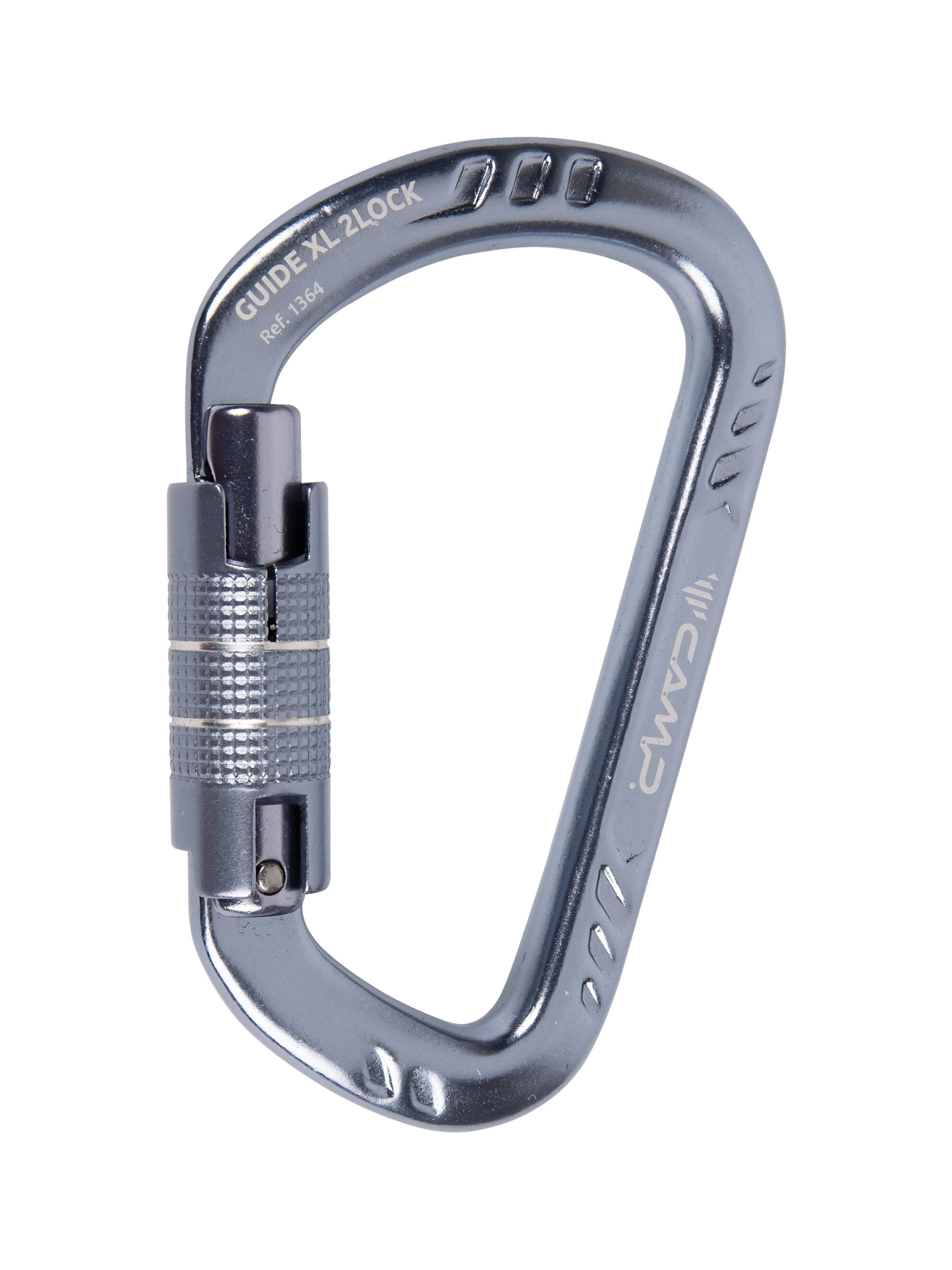 CAMP Guide XL serisi geniş ağızlı hafif alüminyum karabina vidalı otomatik kilitli yeşil mavi titanyum