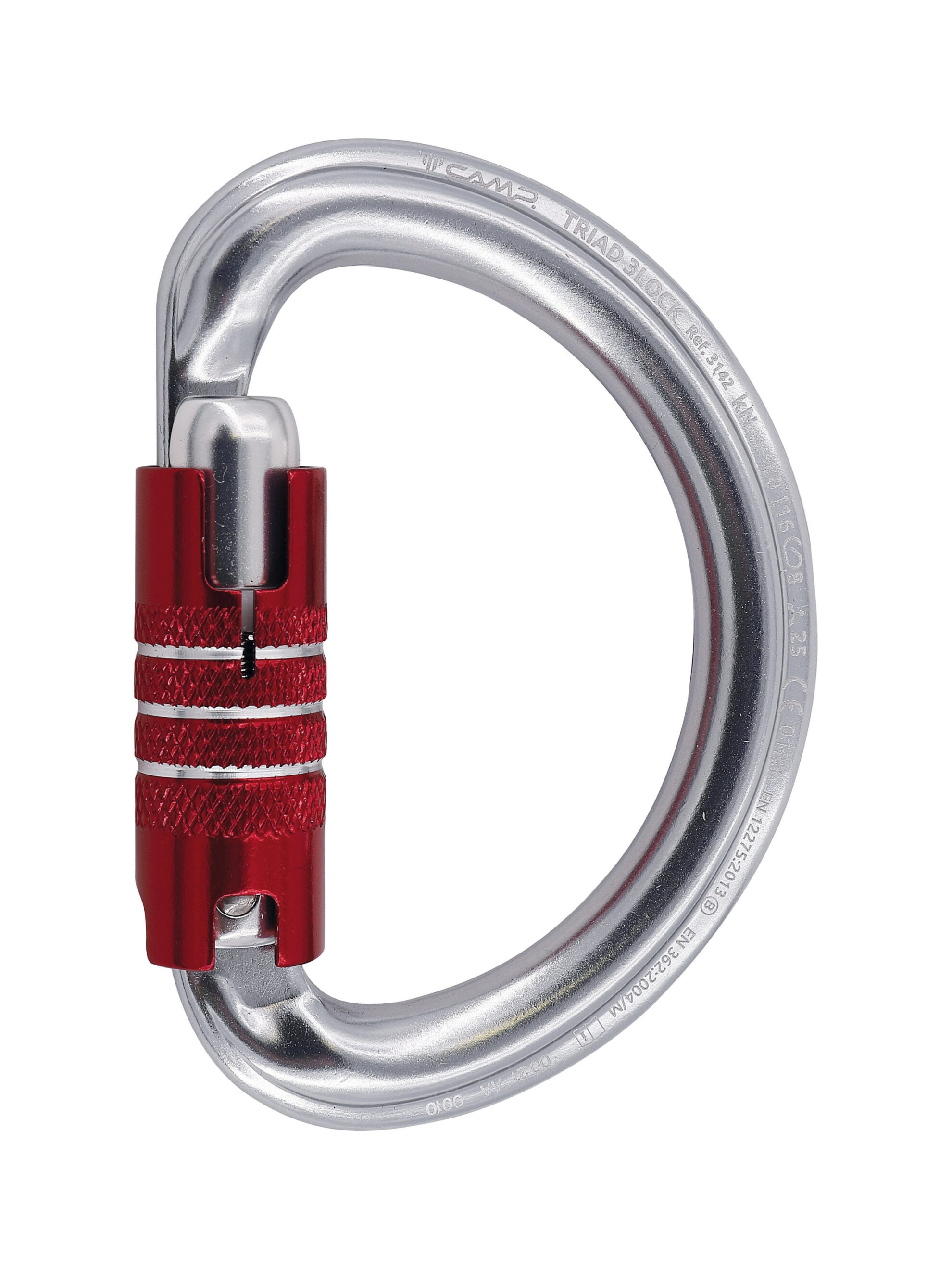 CAMP Triad serisi alüminyum D karabina vidalı otomatik kilitli