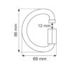 CAMP D quick link steel çelik hızlı bağlantı baklası 10 mm