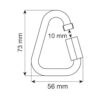 CAMP delta quick link steel üçgen çelik hızlı bağlantı baklası 8 mm 10 mm