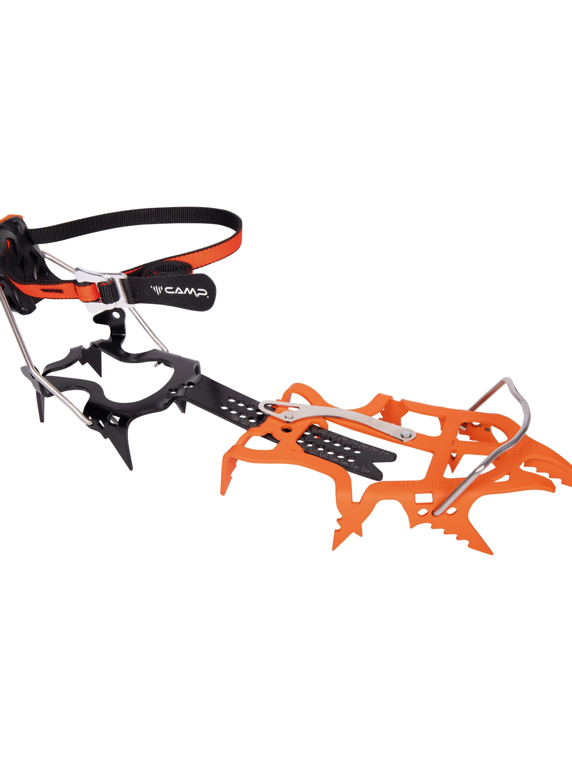 CAMP alpinist tech teknik buz kramponu mono-point krom-molibden çelik asimetrik gövde