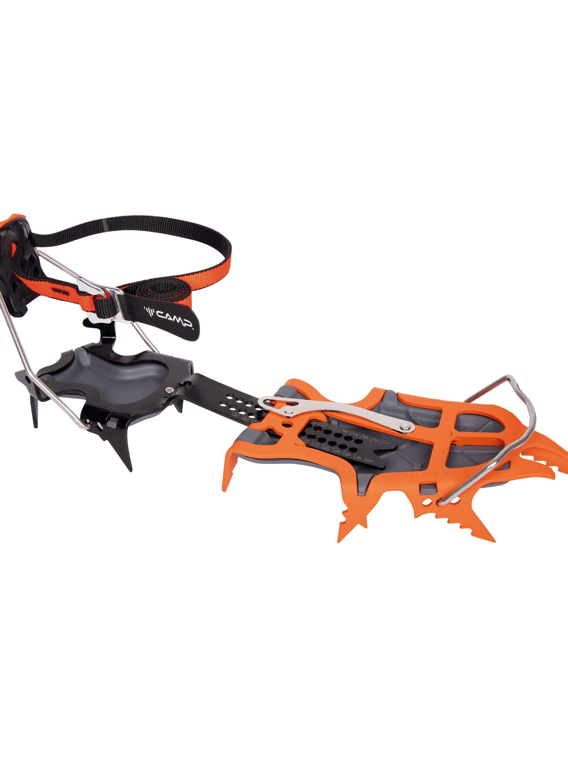 CAMP alpinist tech teknik buz kramponu mono-point krom-molibden çelik asimetrik gövde
