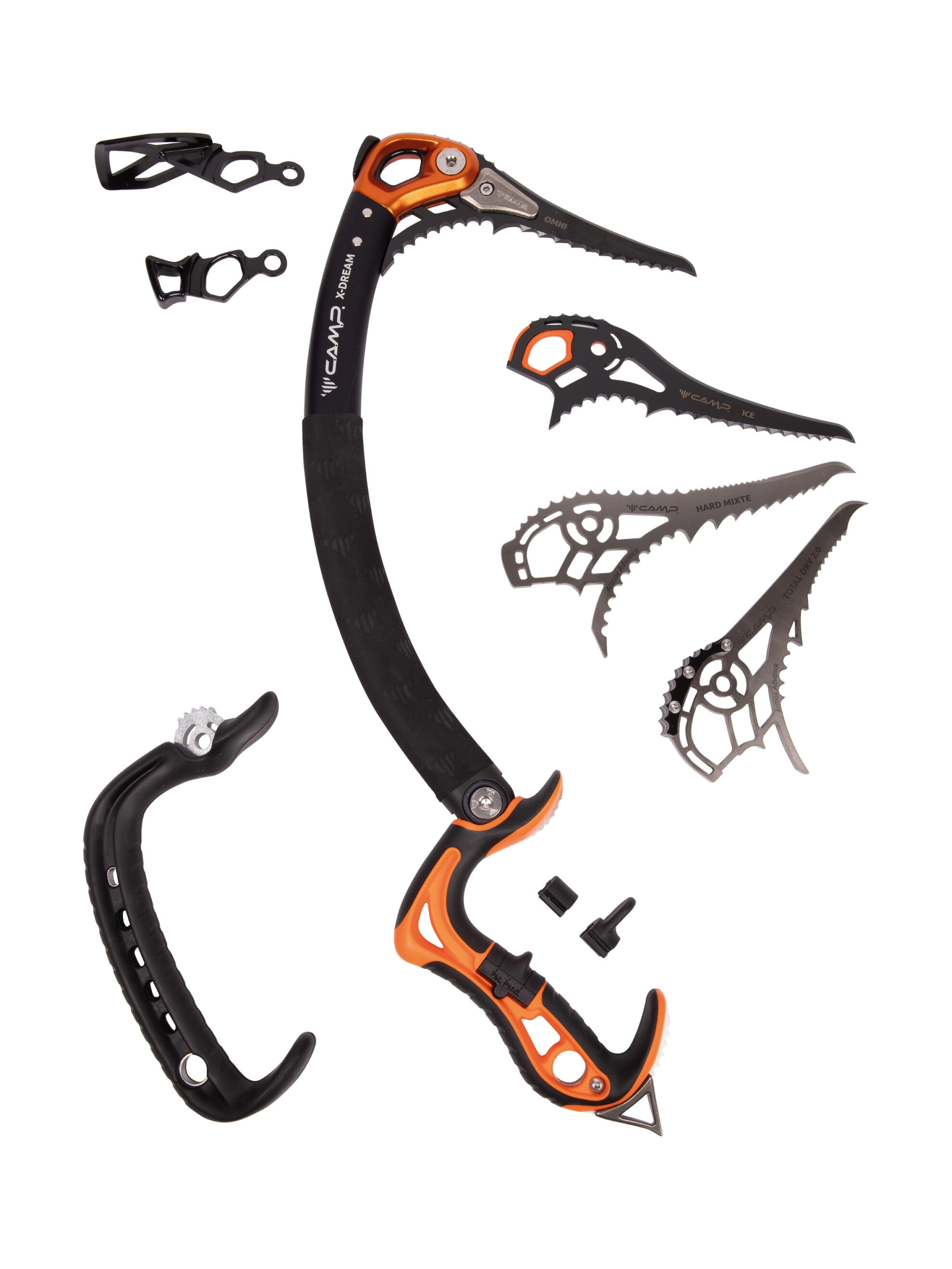 CAMP x-dream modüler teknik buz kazması dry tooling alüminyum gövde kauçuk tutamak