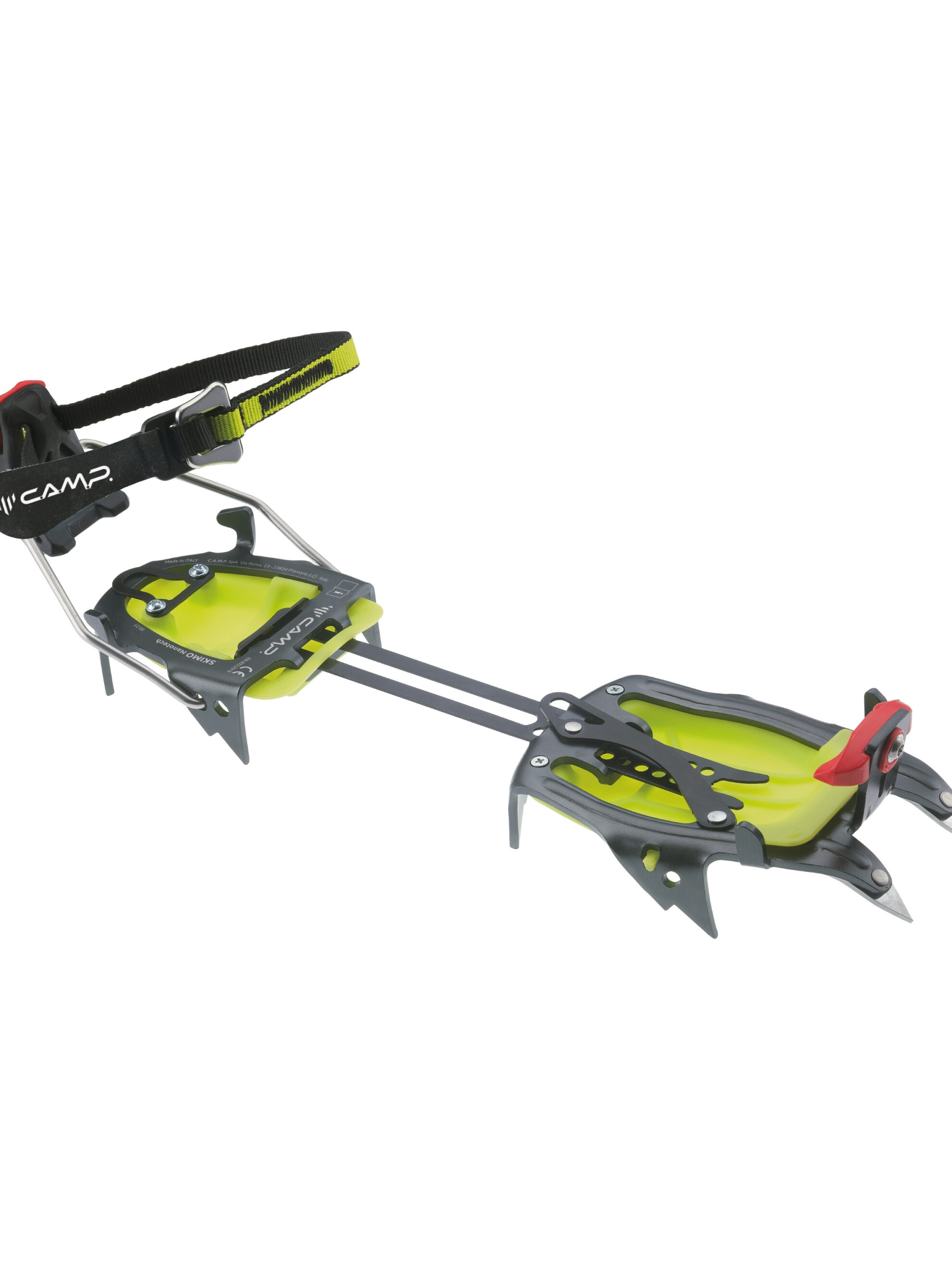 CAMP skimo nanotech ultra hafif dağ kayağı kramponu nanoflex çelik uç 7075 alüminyum t-stop burun sistemi aletsiz ayar