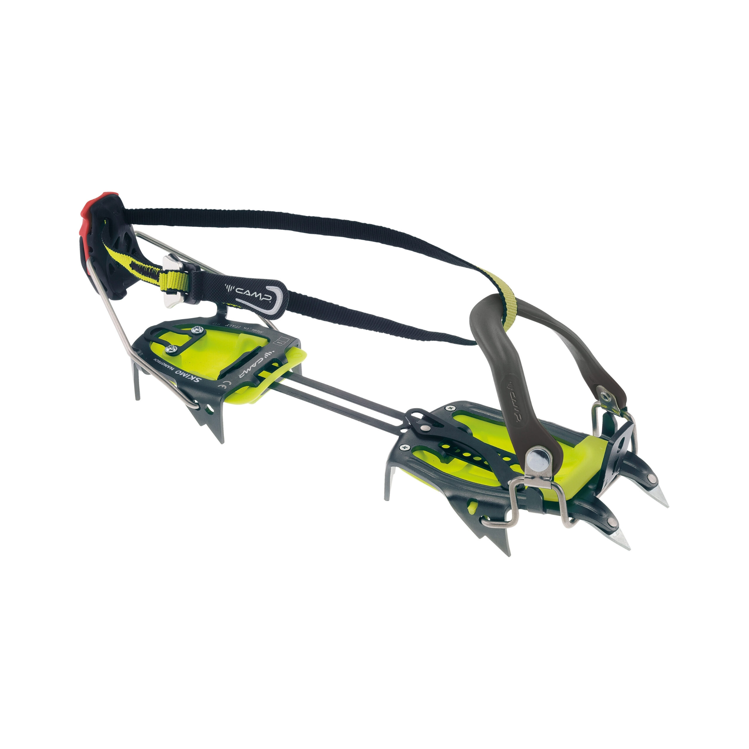 CAMP skimo nanotech ultra hafif dağ kayağı kramponu nanoflex çelik uç 7075 alüminyum t-stop burun sistemi aletsiz ayar