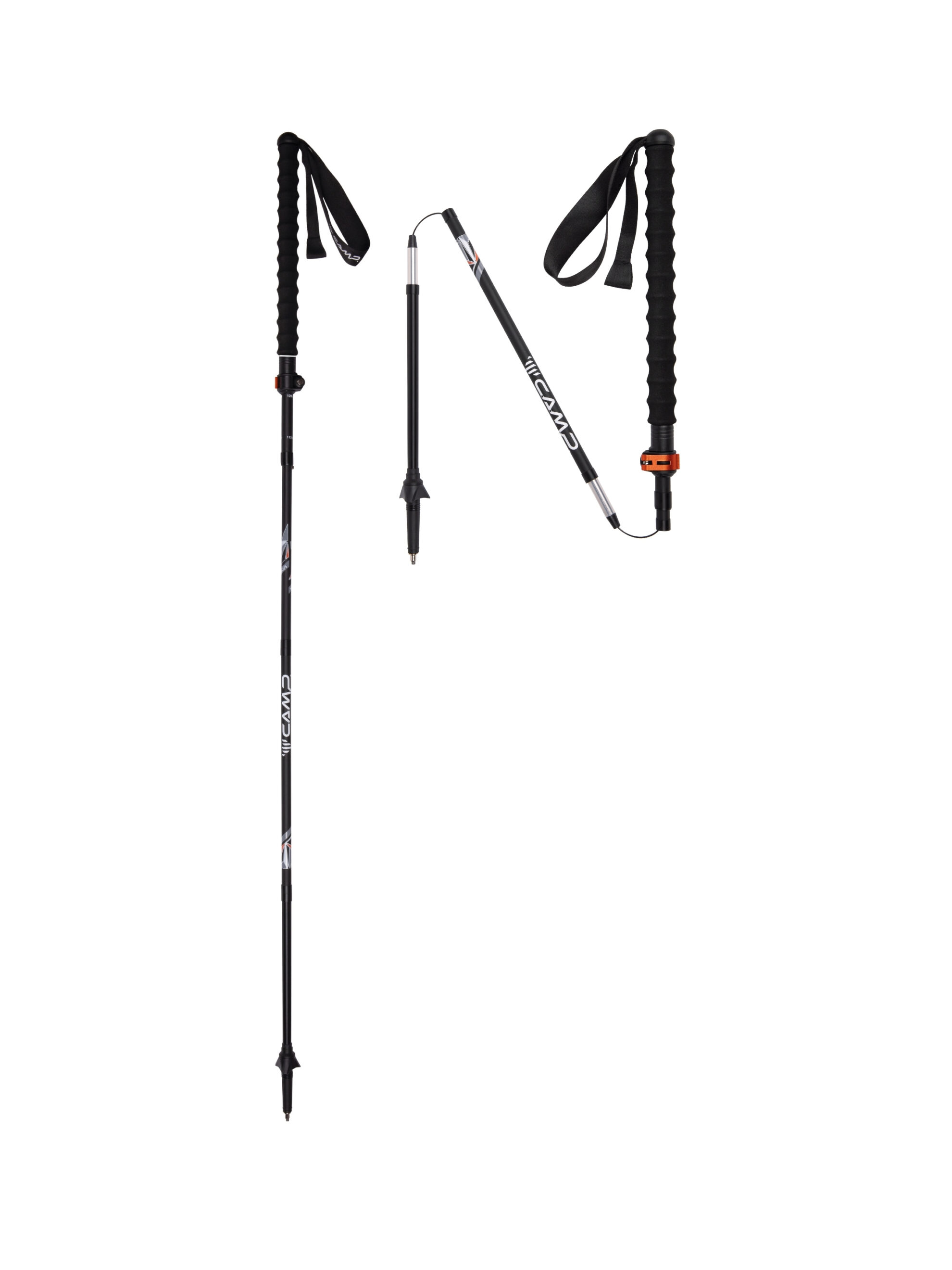 CAMP sky carbon plus katlanabilir trekking batonu karbon alüminyum gövde alu fast lock kilit uzatılmış tutacak