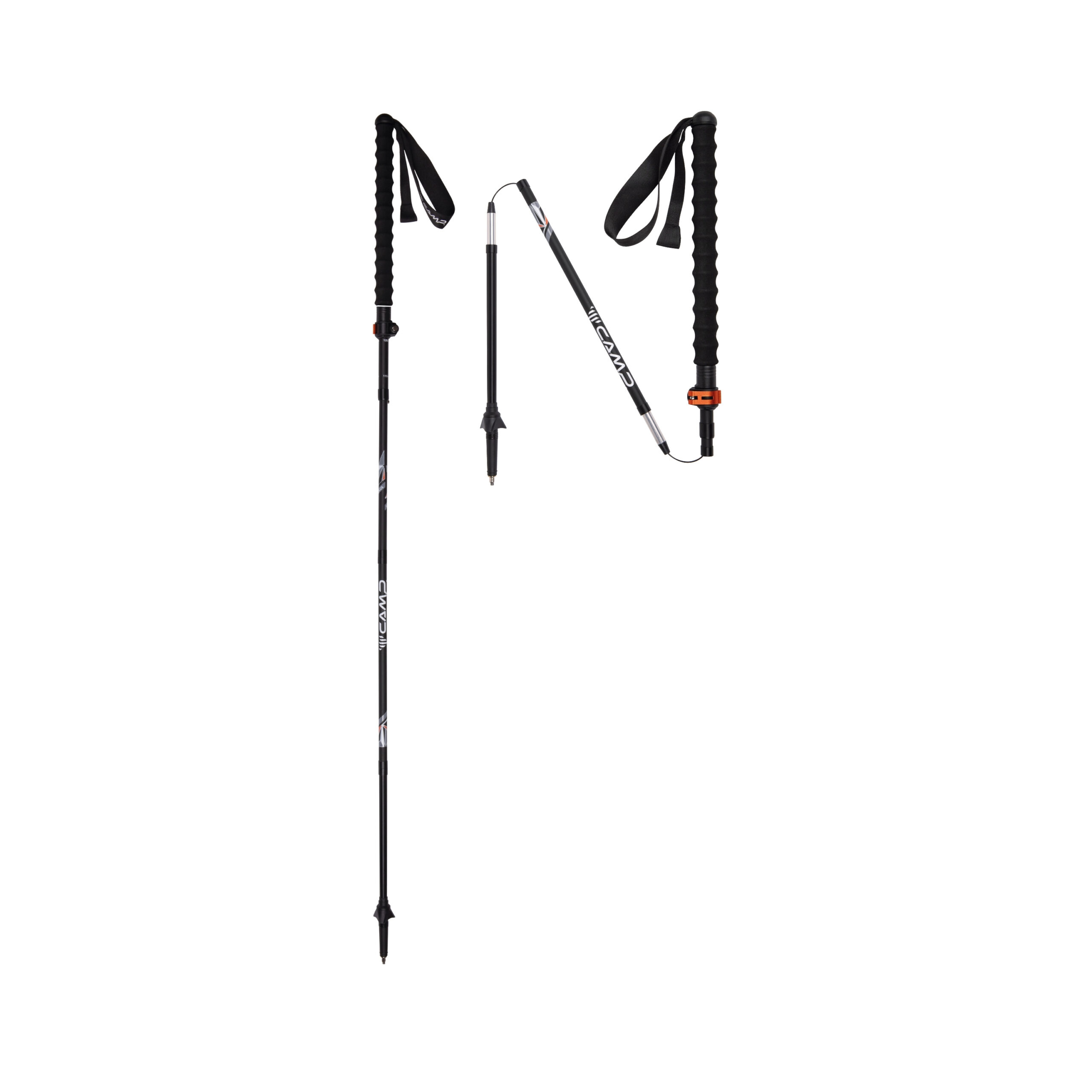 CAMP sky carbon plus katlanabilir trekking batonu karbon alüminyum gövde alu fast lock kilit uzatılmış tutacak