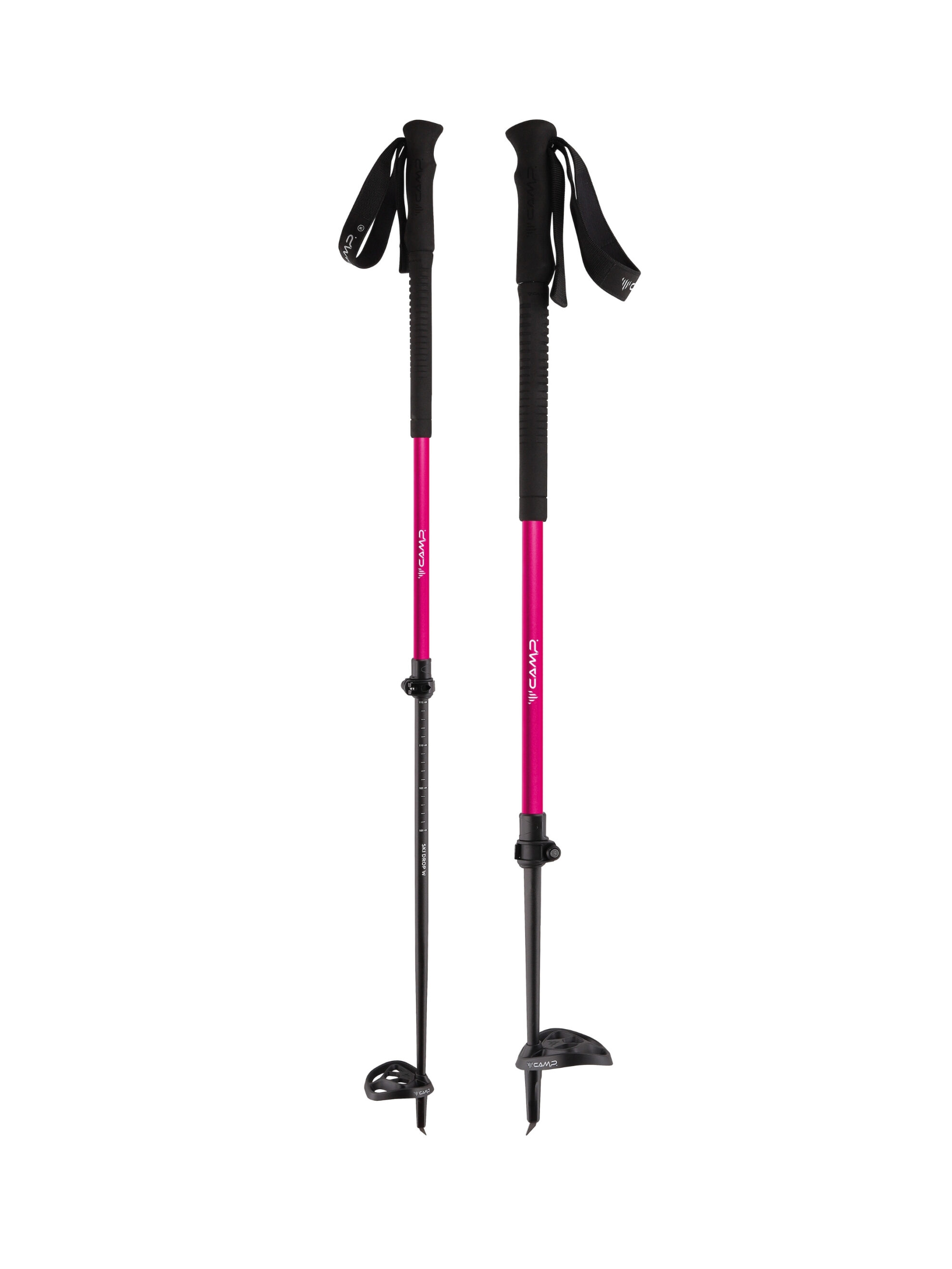 CAMP ski drop w teleskopik kayak batonu kadın uyumlu damla profil alüminyum gövde asimetrik kar paleti eldiven uyumlu kilit