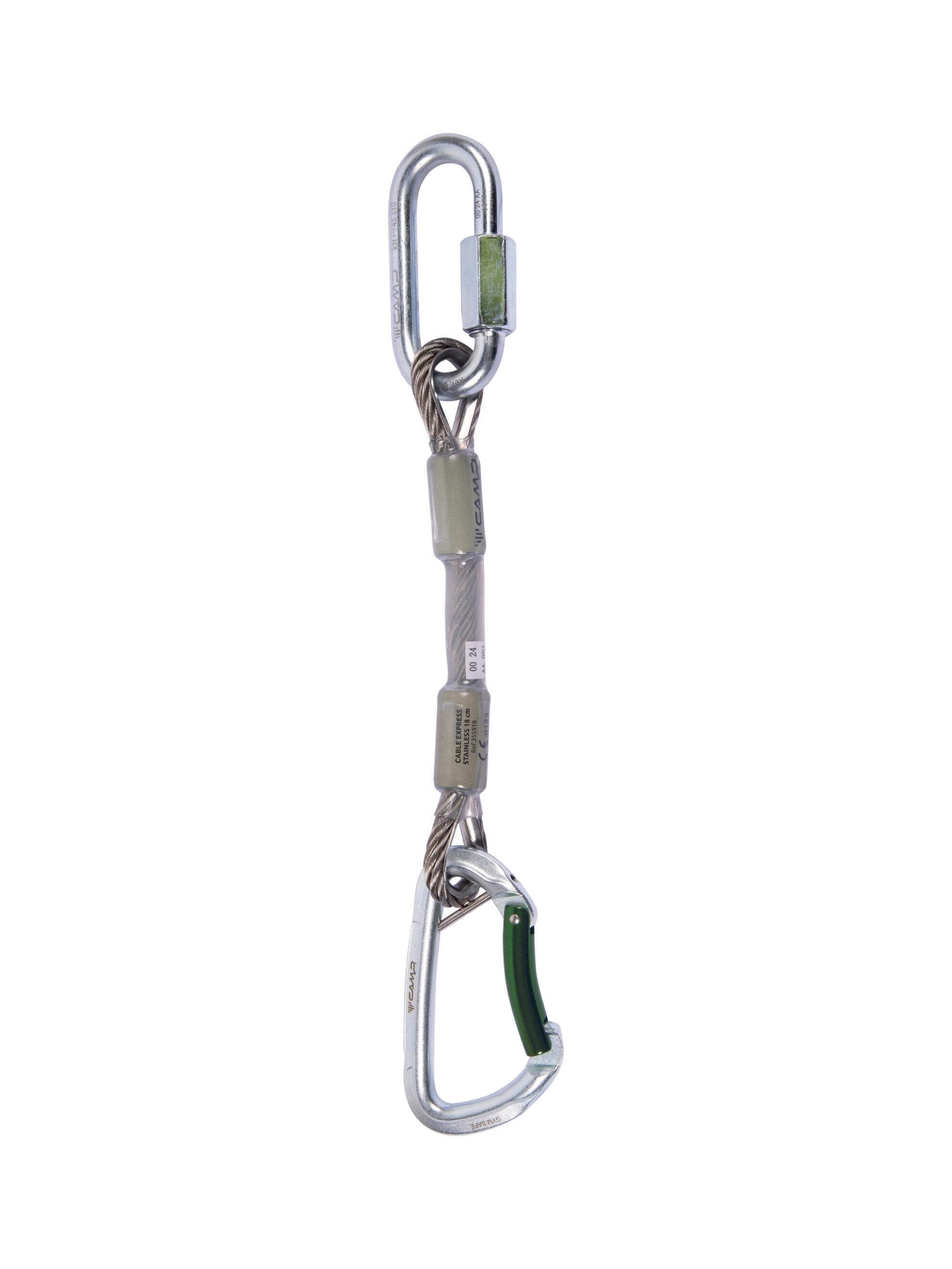 CAMP gym safe cable express stainless paslanmaz çelik tırmanış seti maillon gym safe karabina