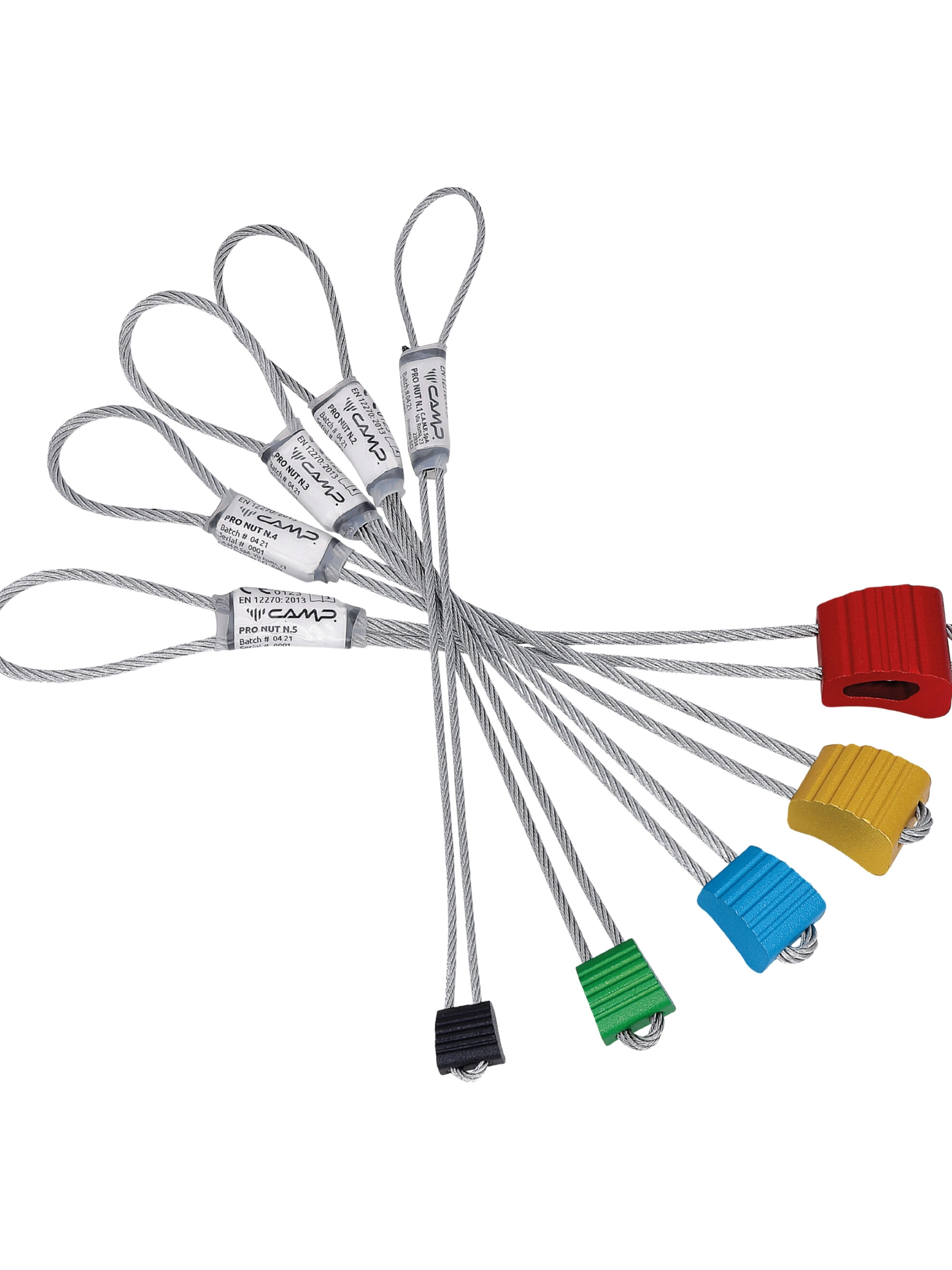 CAMP pro nut set 1-5 tırmanış takoz seti 5 parça kavisli ara emniyet donanımı