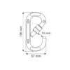 CAMP oval compact lock vidalı karabina alüminyum makara ve tırmanış emniyet donanımı
