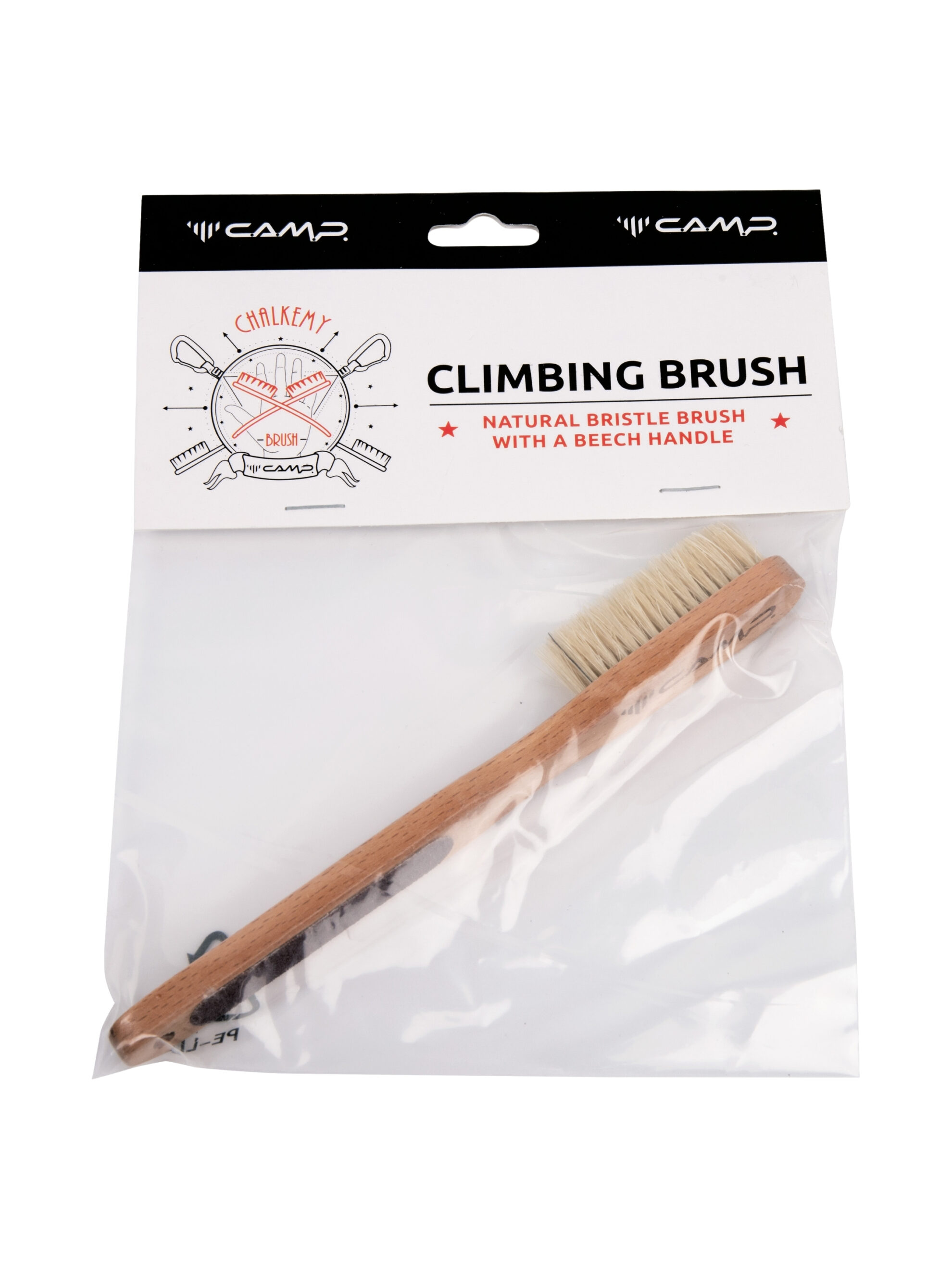 CAMP climbing brush doğal kıl tırmanış fırçası ahşap sap zımpara