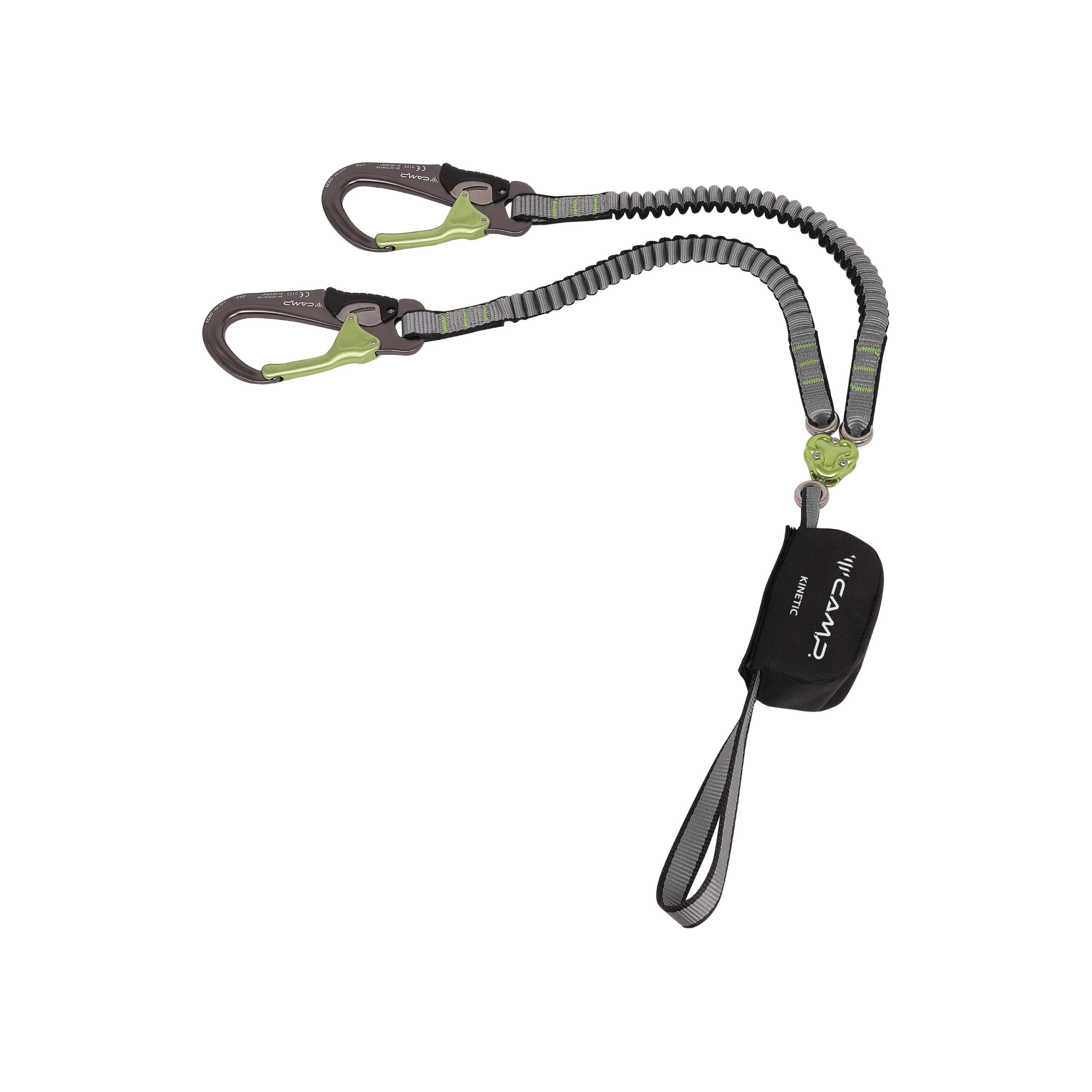CAMP kinetic gyro rewind pro via ferrata seti döner karabinai şok emici