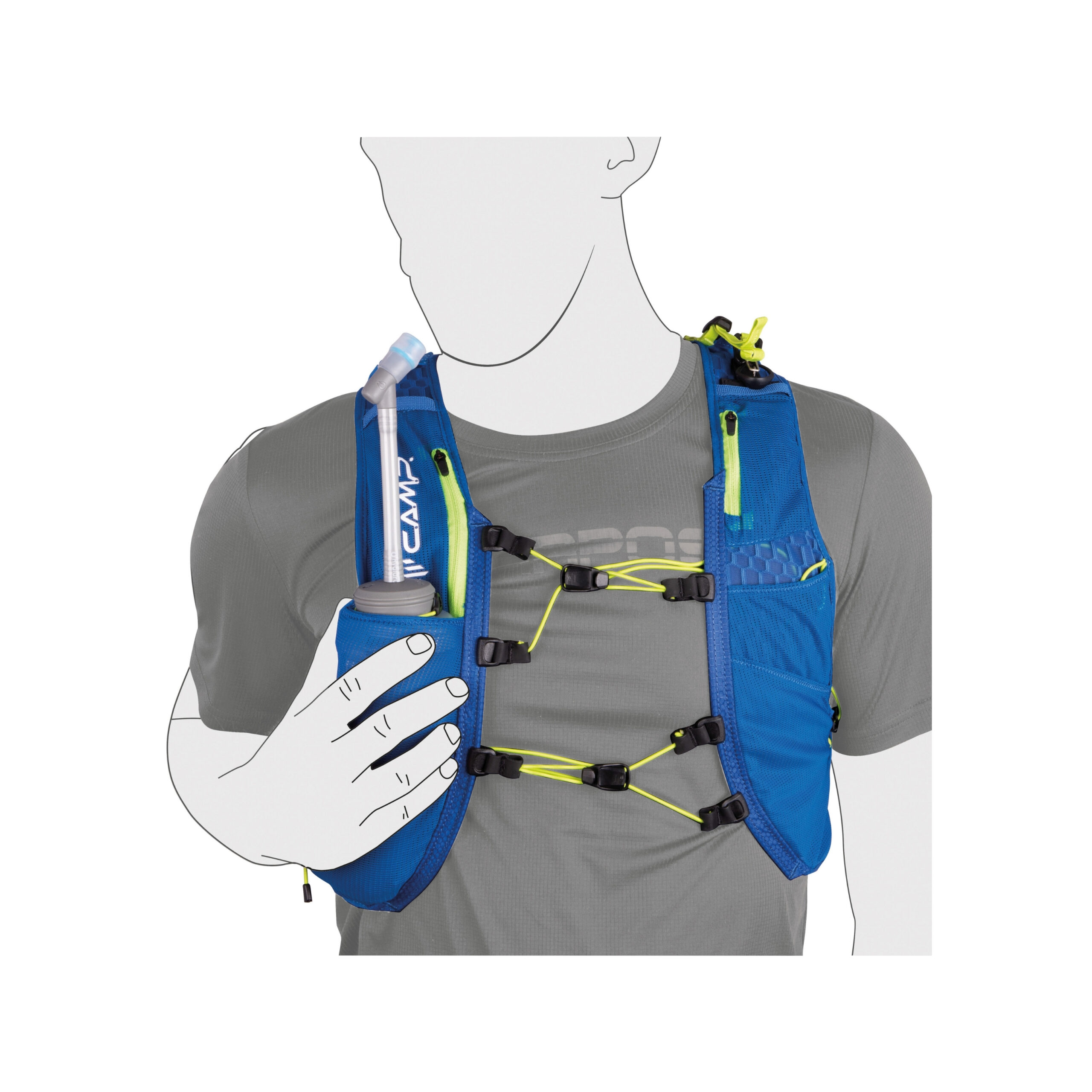 CAMP 3098 trail force 5 litre ultra hafif koşu yeleği patika trail