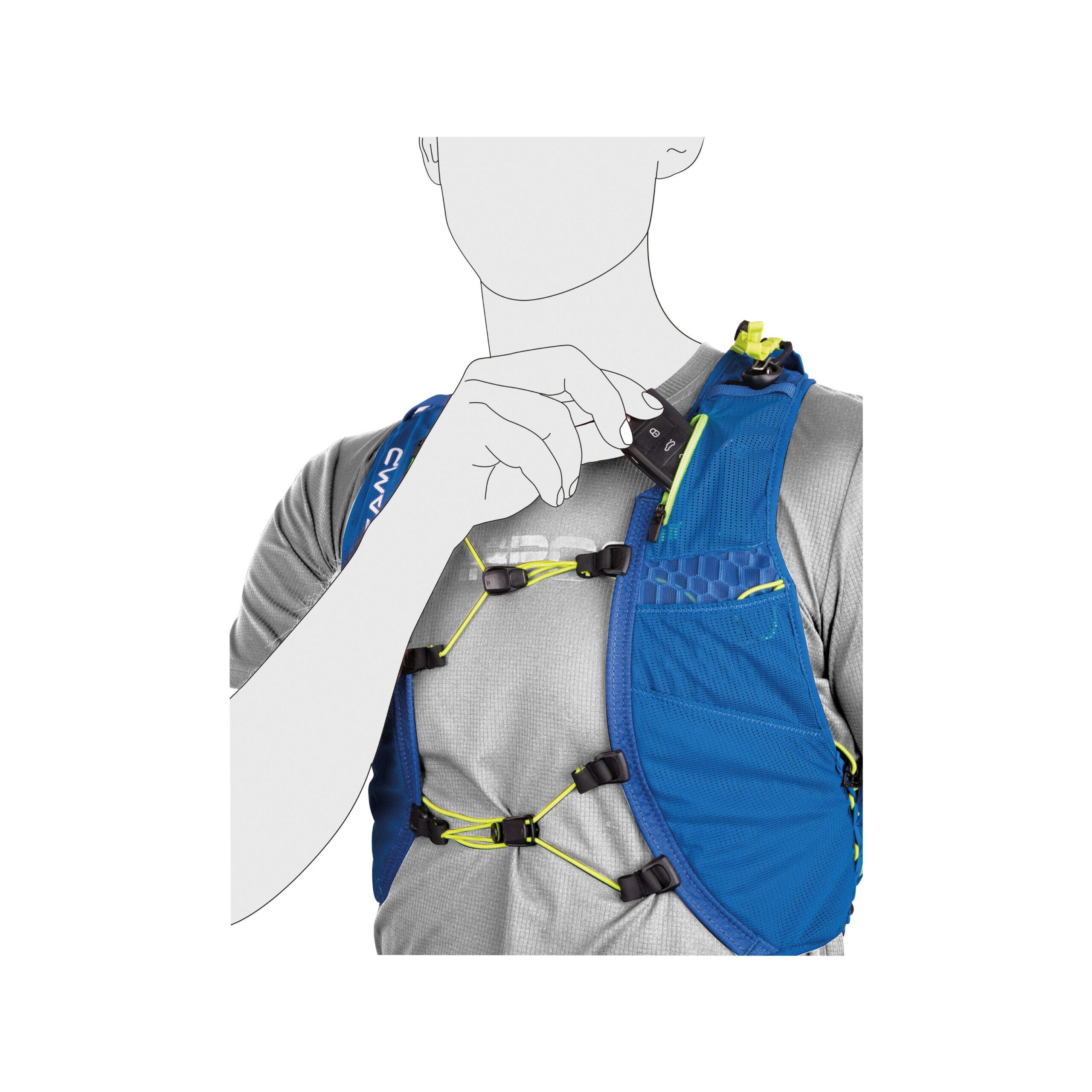 CAMP 3098 trail force 5 litre ultra hafif koşu yeleği patika trail